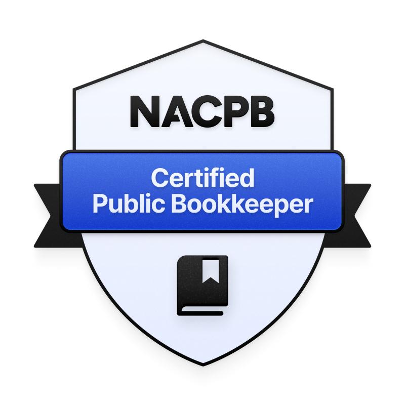 NACPB Certified Public Bookkeeper credential badge