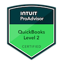 Intuit QuickBooks ProAdvisor Level 2 certification badge